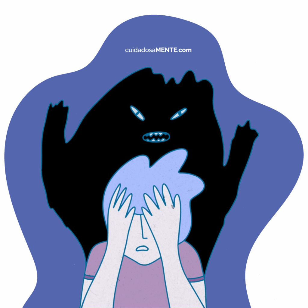 Representación gráfica de un ataque de pánico